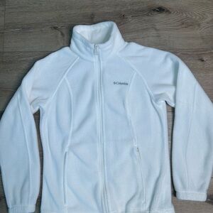 Columbia Soft White Fleece Jacket
